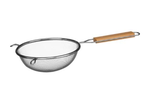 Image of Premier Housewares Sieve with Wooden Handle, 16 cm - Stainless Steel