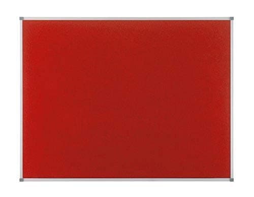 Image of Nobo Elipse Noticeboard Felt with Aluminium Frame Red (1200 x 900 mm)