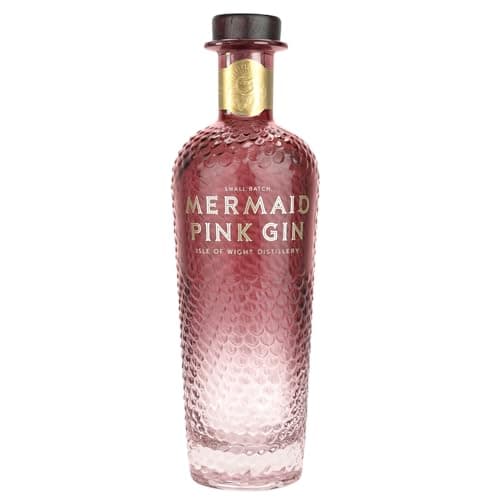 Image of Mermaid Pink Gin - Smooth & Refreshing with Strawberry & Citrus, Vegan & Gluten Free, 70cl