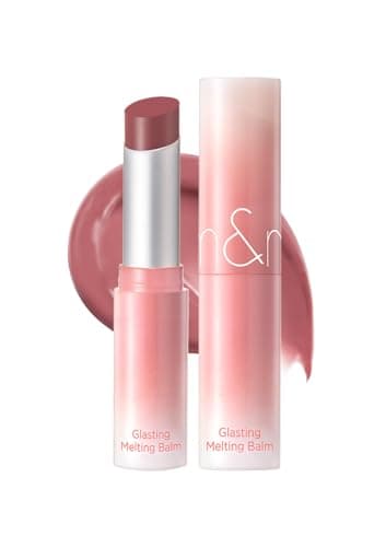 Image of rom&nd Glasting Melting Balm (NEW) 6 ColorsㅣGlossy, Plumping Lips, Moisture, Translucent, Water Bomb, High Pigmented, Veganㅣ3.5g 0.12oz (12 Veiled Rose)