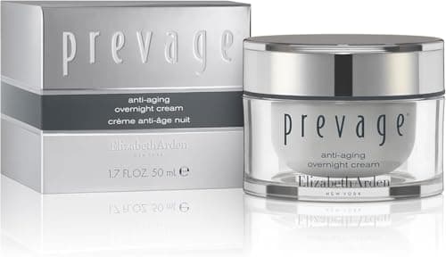 Image of Elizabeth Arden PREVAGE® Anti-Aging Overnight Cream with Idebenone, 50ml, Anti-Ageing Skincare to Repair & Restore, for Night