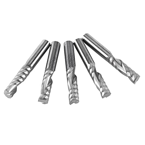 Image of 5pcs 6mm Shank Tungsten End Mill Single Flute Frese Alluminio Single Flute Cutters Carbide End Mill Bits Spiral Cutter for Acrylic PVC MDF Wood