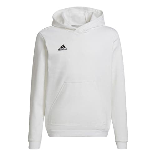 Image of adidas Unisex Kids Entrada 22 Sweat Hoodie, white/black, 13-14 Years