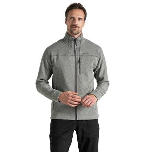 Image of Craghoppers Mens Torney Ii Jacket Fleece Pullover Sweater, Lichen Green Marl, M UK