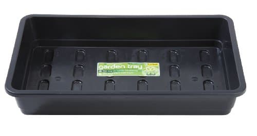 Image of Garland GAL54FNB1 1 x Standard Full-Size Seed Tray, Black, no holes, 38x6x24 cm