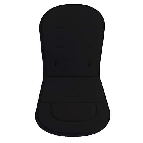 Image of Baby Stroller Cushion Liner Mat Pushchair Pad Car Seat Mat Universal Cover Protector Breathable Soft (Black)