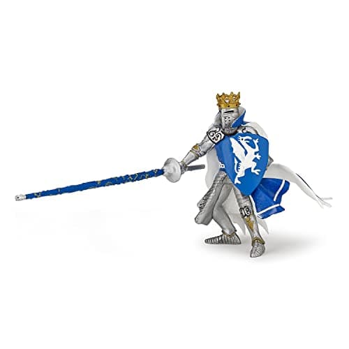 Image of Papo - Realistic Blue Dragon King Figure - Ages 3+ - Fantasy & Medieval Collection - Creative Play Royal World - Gift Idea Toy for Girls and Boys