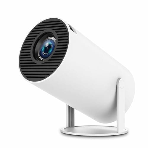 Image of HY300 Mini Projector with Android 11, 4K Supported 1080P HD 260 ANSI Lumens, Auto Keystone 180° Rotation WiFi 6 Bluetooth 5.0, Home Theater Outdoor Movie Projector for Gaming