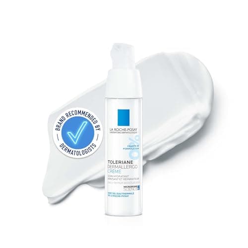Image of La Roche-Posay Toleriane Dermallergo Cream, Soothing Face Moisturiser, For Dry Ultra Sensitive Allergy Prone Skin, Shea Butter, Squalane, Microbiome Science, 40ml