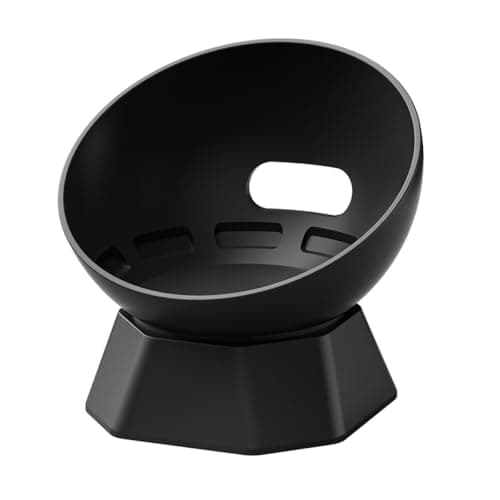 Image of Tiardey Desk Stand, Tabletop Liquid Silicone Mount for Echo Dot (4th and 5th Gen), Perfect for Home Office or Living Room (Black)