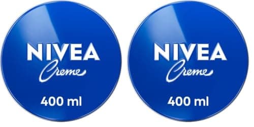 Image of NIVEA Creme (400ml), Moisturising and Intensive Protective Care as a Skin Cream, Face Cream, or All-Purpose Body Cream for the Whole Family (Pack of 2)