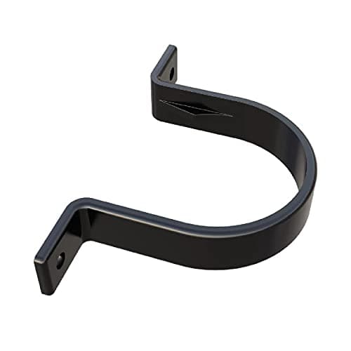 Image of 5 x Black Round 68mm Flush Downpipe Brackets, Freeflow Low Profile