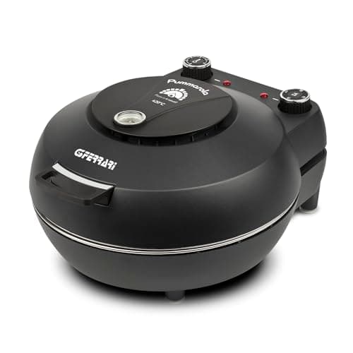 Image of G3 Ferrari - Pummarola pizza oven in stainless steel. Pizza perfection at your fingertips. Thermostat adjustable up to 420°C. Power 1200 W. Weight: 5.2 kg