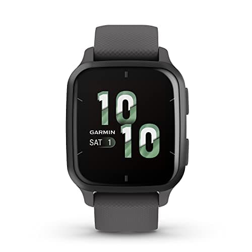 Image of Garmin Venu® Sq 2 GPS Smartwatch, All-Day Health Monitoring, Long-Lasting Battery Life, AMOLED Display, Slate and Shadow Gray