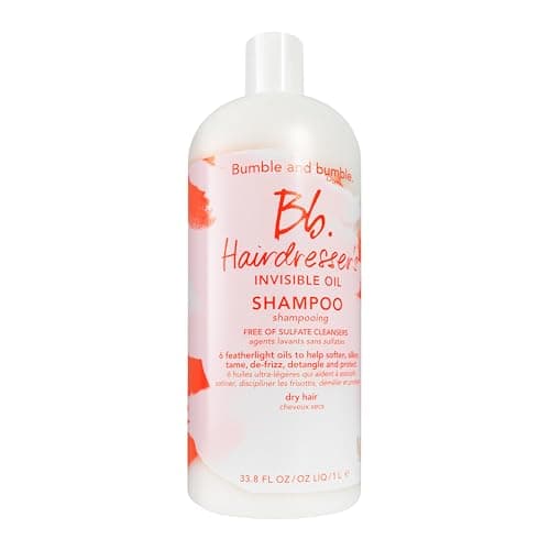 Image of Bumble and bumble. Hairdresser's Invisible Oil Hydrating Shampoo | Hydrating, Anti Frizz, Softening, Color Safe | Curly, Wavy, Straight | With Argan Oil, Coconut Oil + Grapeseed Oil, 1000 ml