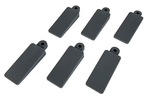 Image of Window Wedges - 6 Pcs Soft Rubber for Sash, Doors, Tables, Levelling and Jamming (Grey)