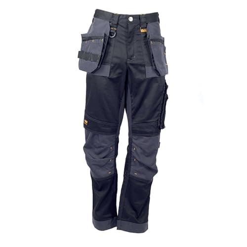 Image of DEWALT Harrison Stretch Trouser 34W 33L Black/Grey