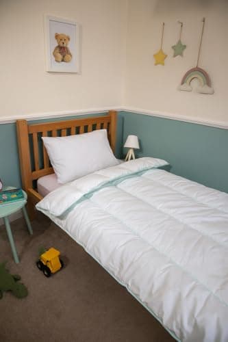 Image of COMFORTNIGHTS Waterproof Single Bed Set – 10.5 Tog Duvet, Pillow & Waterproof Mattress Protector – Wipe-Clean, Flame Retardant – Ideal for all Domestic, Care Homes, Hospitality & Incontinence.