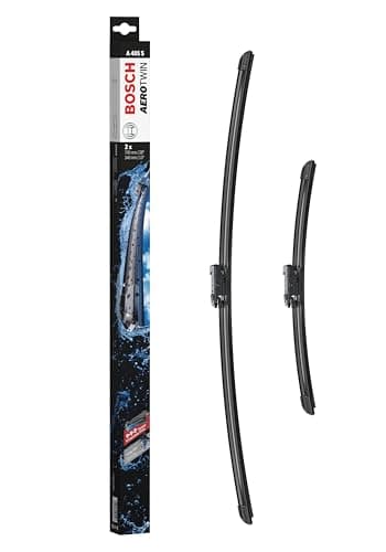 Image of Bosch Aerotwin A 405 S - Front Windscreen Wipers - Set of 2 Replacement Blades - Comes with Pre-assembled Adapter - 2 Blades, 700mm/340mm - Only for right-hand drive (UK)