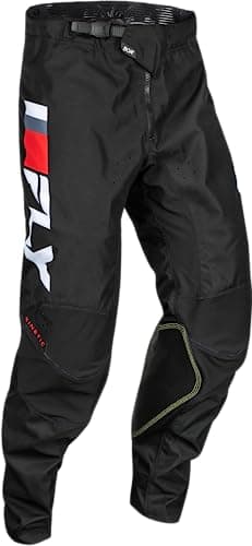 Image of Fly Racing Kinetic Prix Youth Pants (Red/Grey/White, Youth 24" Waist Pant)