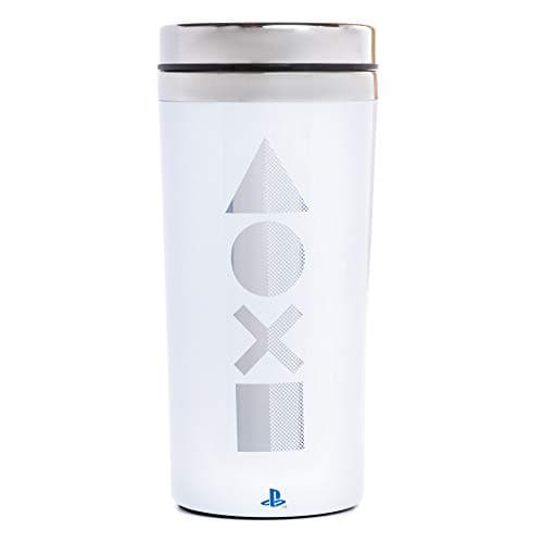 Image of Paladone PP7927PS Playstation Travel Mug PS5 - Officially Licensed Merchandise, White, 15 ounces