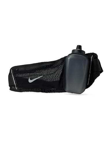 Image of Nike Flex Stride Bott Waist Bag 082 Black/Black/Silver One Size