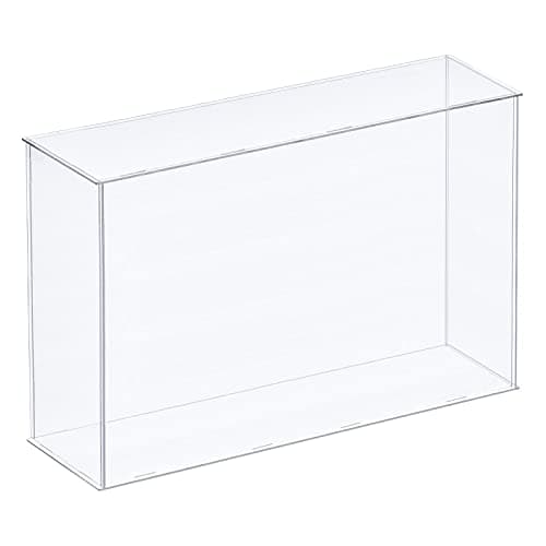 Image of sourcing map Acrylic Display Case Plastic Box Clear Assemble Dustproof Showcase 41x11x25.5cm for Collectibles Items