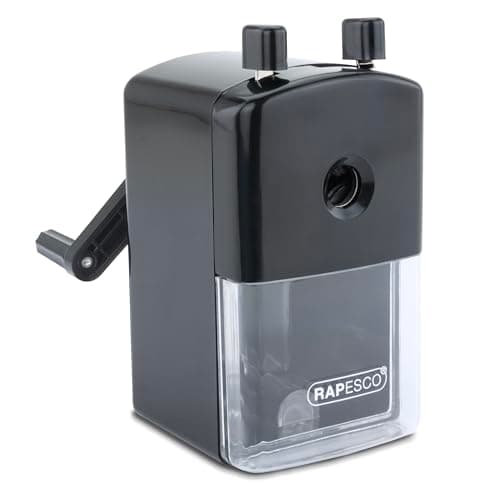 Image of Rapesco R94000B2 Desktop Pencil Sharpener Model 94, Black