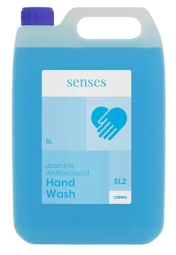 Image of Cleenol Senses Antibacterial Liquid Soap, Blue, 5 Litres, Packaging May Vary