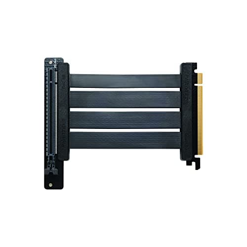 Image of Phanteks PCI-E 4.0 x16 Riser Flachband-Kabel, 90 Grad, 15cm - schwarz