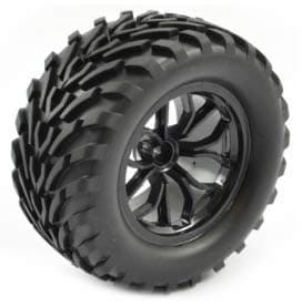 Image of FTX BUGSTA MOUNTED WHEEL/TYRE COMPLETE PAIR - BLACK