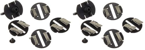 Image of Scalextric Round Guide Blade, 4 Braid Plates, 1 Screw (Pack of 2)