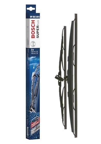 Image of Bosch Wiper Blade Super Plus Spoiler SP20/18S, Length: 500mm/450mm − Set of Front Wiper Blades