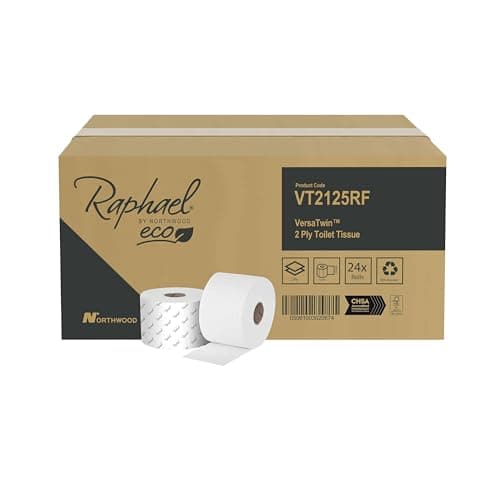Image of Raphael 2-Ply VersaTwin Toilet Roll 125m (Pack of 24) VT2125RFDS