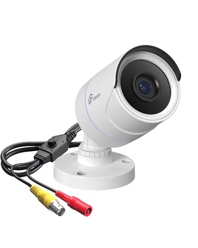 Image of Loocam 1080p Security Camera 4-in-1 CCTV Bullet Wired CCTV Cameras, AHD/TVI/CVI/CVBS, IP66 Weatherproof for Indoor/Outdoor Use Analog Home Surveillance Video DVR System, 80ft Clear IR Night Vision