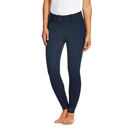 Image of ARIAT Womens Tri Triathlon Factor Grip Full Seat Breeches Navy - Easy Stretch Breech Length - RegAriat Breech Size - 32IN