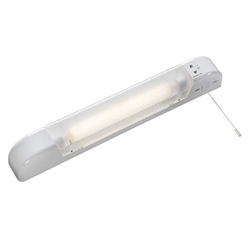 Image of Knightsbridge LED Shaver Light with Dual Voltage Socket, Polycarbonate, 6 W, White, SLIGHT2