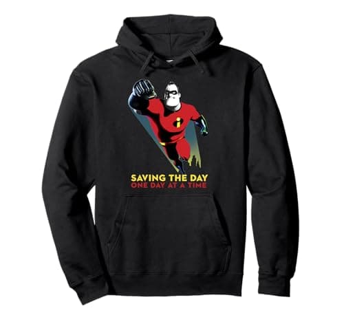 Image of Disney Pixar Incredibles 2 Mr. Incredible Saving The Day Pullover Hoodie