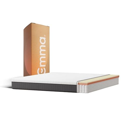 Image of Emma Original Lite Mattress, Single (90×190 cm), 22 cm, Memory Foam & Pocket Springs, Medium Firm Comfort & Support, Moisture-Regulating Cover, Rolled Delivery