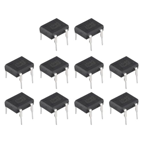 Image of Durlo 10pcs DB107 Bridge Rectifier – 1A 1000V Diode for Household Appliances & Industrial Electronic Circuits