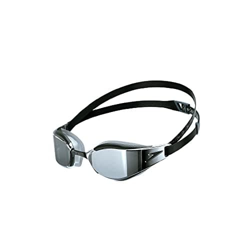 Image of Speedo Adult Unisex Fastskin Hyper Elite Swimming Goggles, Black/Oxid Grey/Chr, One Siz