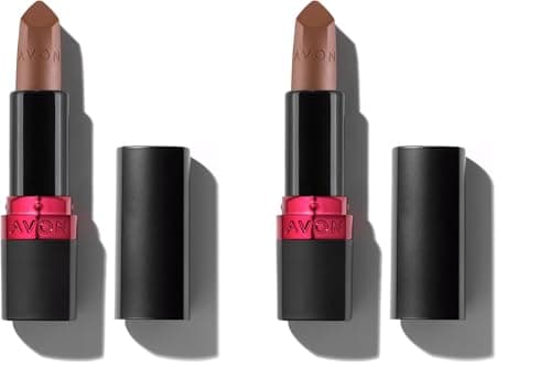 Image of Avon Ultra Matte Lipstick Marvellous Mocha with Vitamin E, Avocado Oil and Sesame Oil for Comfortable Coverage that Won't Cake, Crack or Dry, Cruelty Free (Pack of 2)