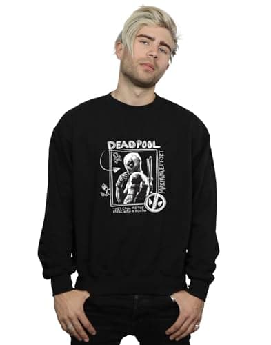 Image of Marvel Men's Deadpool & Wolverine Maximum Effort Sweatshirt Black XXX-Large