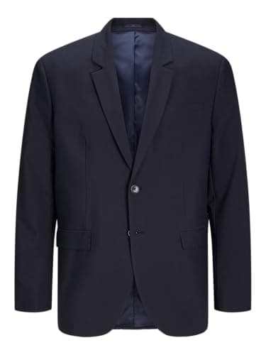 Image of JACK & JONES Men's Jprbushwick Harry Blazer Reg Noos Suit Jacket, Dark Navy/fit: Regular fit, 42R
