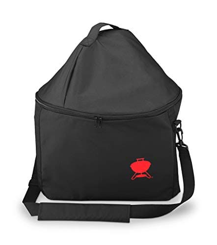 Image of Weber Premium Carrying Bag / For Smokey Joe Portable Barbecue, Water-Resistant Fabric with Adjustable Padded Shoulder Strap, Black, 50 x 48 x 42 cm
