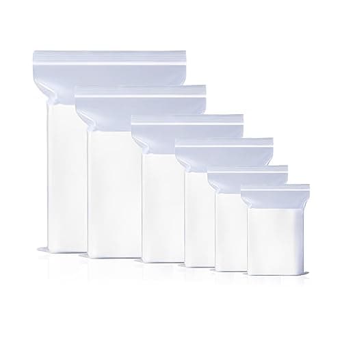 Image of G4GOODS | 1000 Grip Seal Bags GL14 (10” x 14”) Secure & Convenient | Reusable Zip Lock for Small Clear Plastic Bags | Ideal for Food, Jewellery, and Craft Storage
