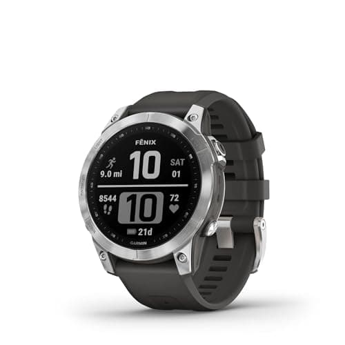 Image of Garmin [Renewed fēnix 7 GPS 47mm Smartwatch, Multisport, Advanced Health & Training Features, Touchscreen & Buttons, up to 18 days battery life, Graphite (Renewed)