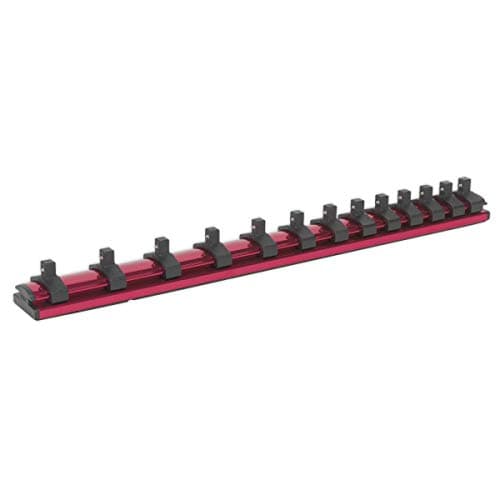 Image of Sealey Ak27082 Socket Retaining Rail Magnetic Locking 1/4Sq Drive 13 Clips