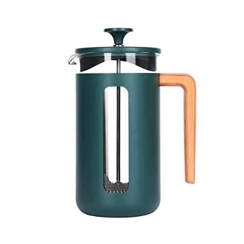 Image of La Cafetière Pisa Stainless Steel Cafetière, 8 Cup French Press, Green, Gift Boxed