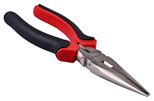 Image of Amtech - 150mm (6in) Pro Long Nose Pliers, Satin Finish, Cushion Grip